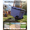 VEVOR Hard Cooler, 45QT Portable Rolling Cooler with Wheels, Leak-Resistant Coolbox Keeps Contents Cool for 48 Hours, Ice Retention Insulated Chests, Ultra-Light for Outdoor Picnics, Grill, Camping