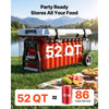 VEVOR Hard Cooler, 52QT Portable Rolling Cooler with Wheels, Leak-Resistant Coolbox Keeps Contents Cool for 48 Hours, Ice Retention Insulated Chests, Ultra-Light for Outdoor Picnics, Grill, Camping