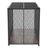 VEVOR 64 Inch Heavy Duty Dog Crate, Max Load Capacity 300 lbs, Indestructible Escape-Proof Dog Kennel Indoor for High Anxiety Large Breeds, Steel Metal Pet Cage with Double Doors & Lockable Wheels
