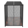 VEVOR 64 Inch Heavy Duty Dog Crate, Max Load Capacity 300 lbs, Indestructible Escape-Proof Dog Kennel Indoor for High Anxiety Large Breeds, Steel Metal Pet Cage with Double Doors & Lockable Wheels