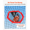 VEVOR 8 x 8 ft Football Trainer Throwing Net, Training Throwing Target Practice Net with 6 Target Pockets, Knotless Net Includes Straps and Portable Carry Case, Improve QB Throwing Accuracy, Red
