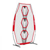 VEVOR 8 x 4 inch Football Trainer Throwing Net, Training Throwing Target Practice Net with 5 Target Pockets, Knotless Net Includes Straps and Portable Carry Case, Improve QB Throwing Accuracy, Red