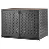 VEVOR Dog Crate Furniture, 42 Inch Heavy Duty Dog Kennel Furniture Indoor for Small & Medium Dogs, Steel Decorative Pet Cage House End Table with 3 Doors, Detachable Tray & Escape-Proof Locks, Black