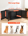 VEVOR Dog Crate Furniture, 48 Inch Heavy Duty Dog Kennel Furniture Indoor for Large Dogs, Sturdy Steel Decorative Pet Cage House End Table with 3 Doors, Detachable Tray & Escape-Proof Locks, Black