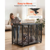 VEVOR 38 Inch Heavy Duty Dog Crate, Max Load 250 lbs, Foldable Indestructible Escape-Proof Dog Kennel Indoor for High Anxiety Small & Medium Breeds, Steel Pet Cage with Double Doors & Lockable Wheels