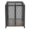 VEVOR 38 Inch Heavy Duty Dog Crate, Max Load 250 lbs, Foldable Indestructible Escape-Proof Dog Kennel Indoor for High Anxiety Small & Medium Breeds, Steel Pet Cage with Double Doors & Lockable Wheels