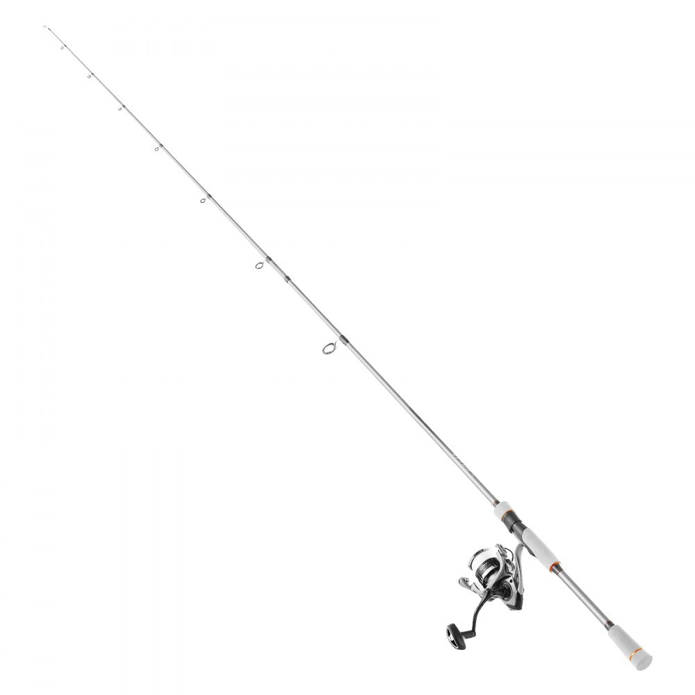VEVOR Rod and Fishing Reel Combo, IM7 Carbon Fiber Spinning Rod and Reel Combo, Bass Fishing Pole with 7 ft Two-Piece Rods, 7+1 Ball Bearings, EVA Handle, Stainless Steel Guides with Ceramic Rings