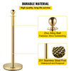 VEVOR Crowd Control Stanchion, Set of 4 Pieces Stanchion Set, Stanchion Set with 5 ft/1.5 m Red Velvet Rope, Crowd Control Barrier