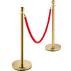 VEVOR Crowd Control Stanchion, Set of 4 Pieces Stanchion Set, Stanchion Set with 5 ft/1.5 m Red Velvet Rope, Crowd Control Barrier