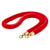 VEVOR 2 Pcs Red Velvet Stanchion Ropes, 5 ft Crowd Control Stanchion Red Velvet Ropes with Gold Hooks, Post Queue Barrier Carpet Rope for Carpet Events Movie Theaters Grand Openings Hotels Party