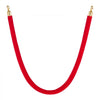VEVOR 4 Pcs Red Velvet Stanchion Ropes, 5 ft Crowd Control Stanchion Red Velvet Ropes with Gold Hooks, Post Queue Barrier Carpet Rope for Carpet Events Movie Theaters Grand Openings Hotels Party