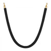 VEVOR 4 Pcs Black Velvet Stanchion Ropes, 5 ft Crowd Control Stanchion Black Velvet Ropes with Gold Hooks, Post Queue Barrier Carpet Rope for Carpet Events Movie Theaters Grand Openings Hotels Party