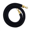 VEVOR 4 Pcs Black Velvet Stanchion Ropes, 5 ft Crowd Control Stanchion Black Velvet Ropes with Gold Hooks, Post Queue Barrier Carpet Rope for Carpet Events Movie Theaters Grand Openings Hotels Party