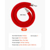 VEVOR 4 Pcs Red Velvet Stanchion Ropes, 5 ft Crowd Control Stanchion Red Velvet Ropes with Silver Hooks, Post Queue Barrier Carpet Rope for Carpet Events Movie Theaters Grand Openings Hotels Party