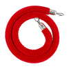 VEVOR 4 Pcs Red Velvet Stanchion Ropes, 5 ft Crowd Control Stanchion Red Velvet Ropes with Silver Hooks, Post Queue Barrier Carpet Rope for Carpet Events Movie Theaters Grand Openings Hotels Party