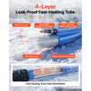 VEVOR 30FT Heated Water Hose for RV Antifreeze to -45°F Drinking Water Hose, 1/2" ID, Smooth Surface, Built-in Thermostat, Freeze & Leak-Proof, Lead and BPA Free, Fast Heating for RV Camping Garden