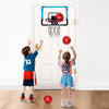 VEVOR Kids Basketball Hoop, Mini Basketball Goal with Electronic Scoreboard, Over The Door Basketball Hoop with Scoring & Music Accompaniment Functions, LED Light, Indoor Basketball Hoop for Kids 3+