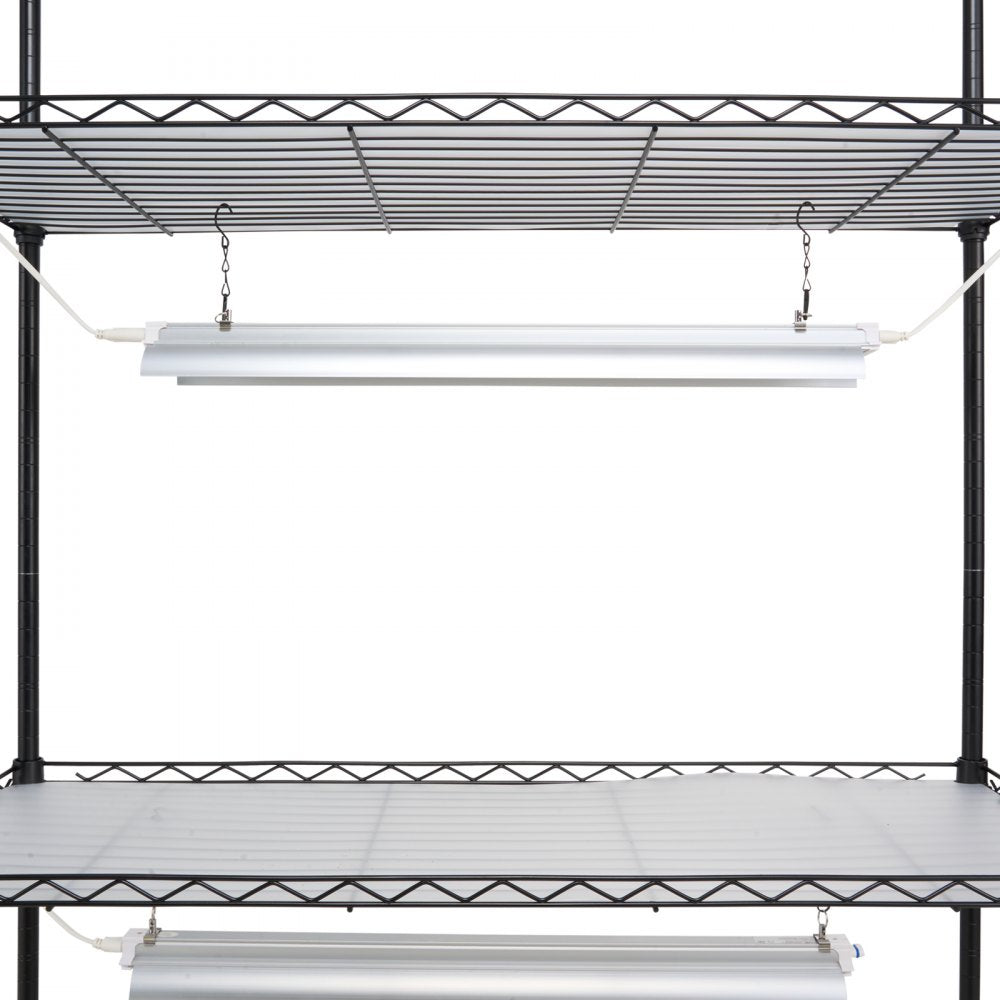 VEVOR Plant Stand with Grow Light, 4 Tier Plant Shelf with 90W Grow Light for Indoor Plants, Grow Light Shelf Full Spectrum Lights Adjustable Metal Plant Stand for Seed Starting