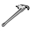 VEVOR Pipe Wrench, 18" Aluminum Straight Pipe Wrench, Automatic Jaw Adjustment, Adjustable Plumbing Wrench, Easy to Carry, Ergonomic Handle, Hangable Design, for Water Pipes, Automotive Repairs