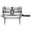 VEVOR Wall Mounted Garden Hose Reel, Holds 150 ft 5/8-inch Water Hose Winder, Heavy-Duty Stainless Steel, Outdoor Manual Reel with Brass Fitting & Hose Guide, Space Saving, for Yard Lawn Garage