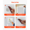 VEVOR 16PCS Drywall Repair Kit, 4/6/8-inch Aluminum Dry Wall Repair Patch Kit with 2 Scrapers & 2 Sandpapers, Self-Adhesive Drywall Patches for Nail Holes, Wall Cracks, Peeling, Scraping