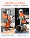 Stable drilling on flat steel plates and secure on pipes