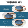 VEVOR Steel Tongue Drum, 14 in & 15 Notes, Rain Drum for Outside Garden, C Major Key, Tank Drum with 2 Mallets & Carry Bag, Hand Pan Drum Percussion Instrument for Musical Education Yoga, Navy Blue