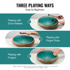 VEVOR Steel Tongue Drum, 14 in & 15 Notes, Rain Drum for Outside Garden, C Major Key, Tank Drum with 2 Mallets & Carry Bag, Hand Pan Drum Percussion Instrument for Musical Education Yoga, Green