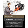 VEVOR Drywall Sander, 1150W Electric Drywall Sander, Popcorn Ceiling Removal Tool with Vacuum Dust Collection, 5 Variable Speed 800-1700 RPM, LED Light, Foldable & Extendable Handle, 15 Sanding Discs