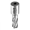 VEVOR Annular Cutter Set, 5 pcs Weldon Shank Mag Drill Bits Kit, 1" Cutting Depth, 1/2" Cutting Diameter, HSS, 3 Drill Bits with 2 Pilot Pins and 3 Plastic Cases, for Magnetic Drills, Steel, Aluminum