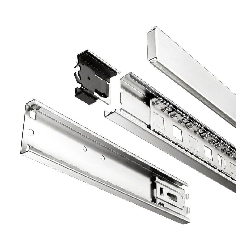 VEVOR Pull Out Cabinet Organizer 12.4"W x 16.54"D Steel Slide Out Drawers, for Kitchen Bathroom Pantry Home Organization, Chrome-Plated Finish, Heavy Duty Storage Sliding Shelves for Base Cabinets
