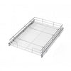 VEVOR Pull Out Cabinet Organizer 15.16"W x 20.98"D Steel Slide Out Drawers, for Kitchen Bathroom Pantry Home Organization, Chrome-Plated Finish, Heavy Duty Storage Sliding Shelves for Base Cabinets