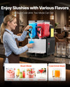 VEVOR Slushie Machine, 6L/1.6Gal x 2 Tank Commercial Slushy Maker, Frozen Drink Maker with Self-Cleaning, Margarita Machine for Restaurants Bars Party for Slushie, Margaritas, Milkshake & More
