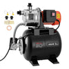 VEVOR 1 HP Shallow Well Pump with Pressure Tank, 120V 1000 GPH, Stainless Steel Irrigation Jet Pump with 5-Gal Tank, Automatic Water Booster System, 20/40 PSI Pressure Switch, for Home Garden Lawn