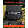 VEVOR Drum Hardware Bag with Wheels, 1680D, Drum Set Equipment Carry Bag, Carrying Case with Sturdy Handle, Durable Zipper, Smooth PVC Wheels, Multiple Pockets, for Hardware and Stand Accessory, Black