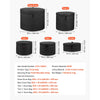 VEVOR 5-Piece Drum Case Set, 600D, Padded Drum Bags for 22 in Bass, 12/13/16 in Tom, 14 in Snare, Thick Padding, Lightweight Protective Covers Travel Storage Cases, for Drums Accessories Protection