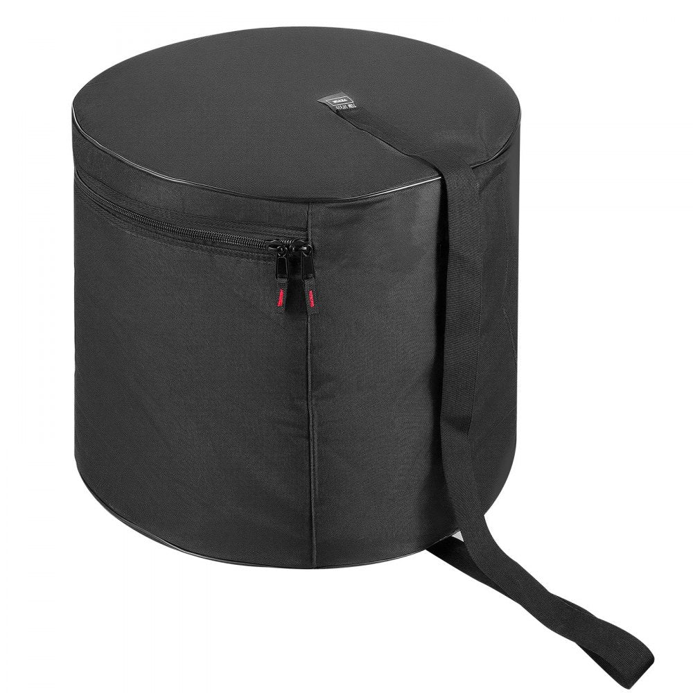 VEVOR 5-Piece Drum Case Set, 600D, Padded Drum Bags for 22 in Bass, 12/13/16 in Tom, 14 in Snare, Thick Padding, Lightweight Protective Covers Travel Storage Cases, for Drums Accessories Protection