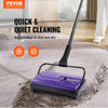 VEVOR Carpet Sweeper Manual, Floor Sweeper with 300 ml Dustbin Capacity Easy to Empty, 6.7 inch Cleaning Width for Home Office Carpets Pet Hair Dust, Purple