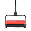 VEVOR Carpet Sweeper Manual, Floor Sweeper with 300 ml Dustbin Capacity Easy to Empty, 6.7 inch Cleaning Width for Home Office Carpets Pet Hair Dust, Red