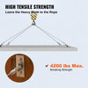 VEVOR 316 Stainless Steel Wire Rope 500ft Length, Steel Wire Cable 3/16 Inch, Steel Cable Railing Decking With 1x19 Strands Construction, 4700lbs Breaking Strength For Stair, Handrail, Clothesline