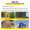 VEVOR 1/4" Stainless Steel Cable 200FT, T304 7x19 Tighter Core Cable Railing System Wire Rope Aircraft Deck Railing Kit Fence Wire