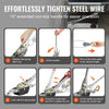 VEVOR Come Along Winch, 2 Ton (4,409 lbs) Pulling Capacity, 12 ft Steel Cable, 2 Hooks, Heavy Duty Ratchet Power Puller Tool with Dual Gears, Automotive Hoist Cable Puller Ideal for Vehicle Rescue