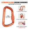 VEVOR 12.7mm Steel Core Flipline, 16ft(4.8m)Arborist Flipline for Tree Climbing with Alloy Steel Snap Hook & Aluminum Alloy Carabiner, 30KN Breaking Tension for Fall Protection, Tree Climber