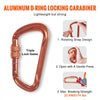 VEVOR Steel Core flipline, 1/2" x 8' Arborist Flipline, Flip Line for Tree Climbing with Alloy Steel Snap Hook, Aluminum Alloy Carabiner and Extra Tool Lanyard, for Arborist, Tree Climbers