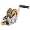 VEVOR Boat Winch, 1600 lbs Hand Winch, Heavy Duty Manual Rope Crank with 32.8ft Steel Wire, Portable Two-Way Ratchet, Anti-Slip Handle, Easy Installation Gear for Boat Trailer ATV Towing