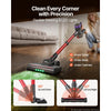 VEVOR Cordless Vacuum Cleaner 400W 40kPA Cordless Stick Vacuum Cleaner, For Home Hard Floor Carpet Pet Hair, 45-Min Runtime, Rechargeable, Lightweight Handheld, with LED Display, 4 Brush Heads