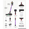 VEVOR Cordless Vacuum Cleaner 500W 50kPA Cordless Stick Vacuum Cleaner, For Home Hard Floor Carpet Pet Hair, 45-Min Runtime, Rechargeable, Lightweight Handheld, with LED Display, 5 Brush Heads
