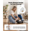 VEVOR Canister Vacuum Cleaner 1000 W 17 kPa Portable Bagged Canister Vacuum, for Carpets, Hardwood Floors, Pet Hair, Adjustable Strong Suction, HEPA Filtration, 3 Collection Bags, Hose, Attachments