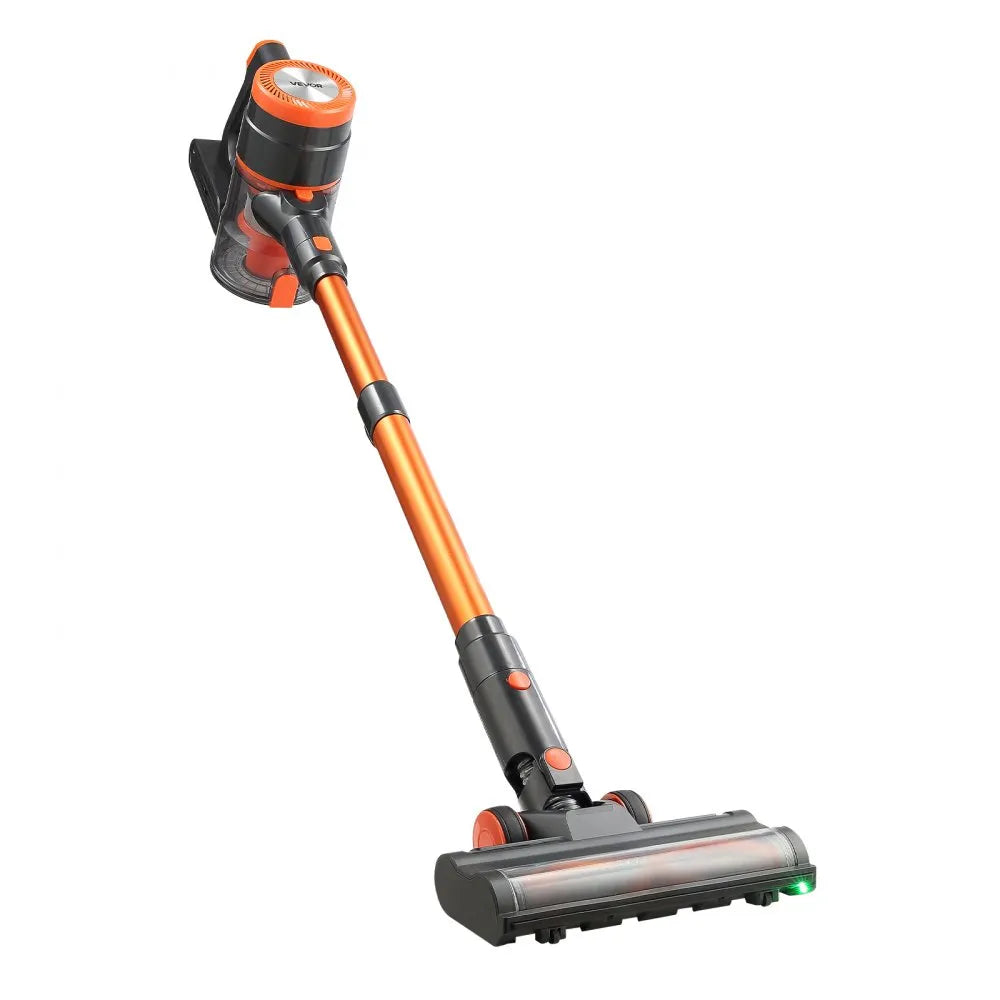 VEVOR Cordless Vacuum Cleaner, 40KPA Max Suction, Rechargeable Anti-Tangle Stick Vacuum with LED Display Screen, Lightweight Handheld Vac with 47mins Runtime for Home, Carpet, Pet Hair, Hard Floor
