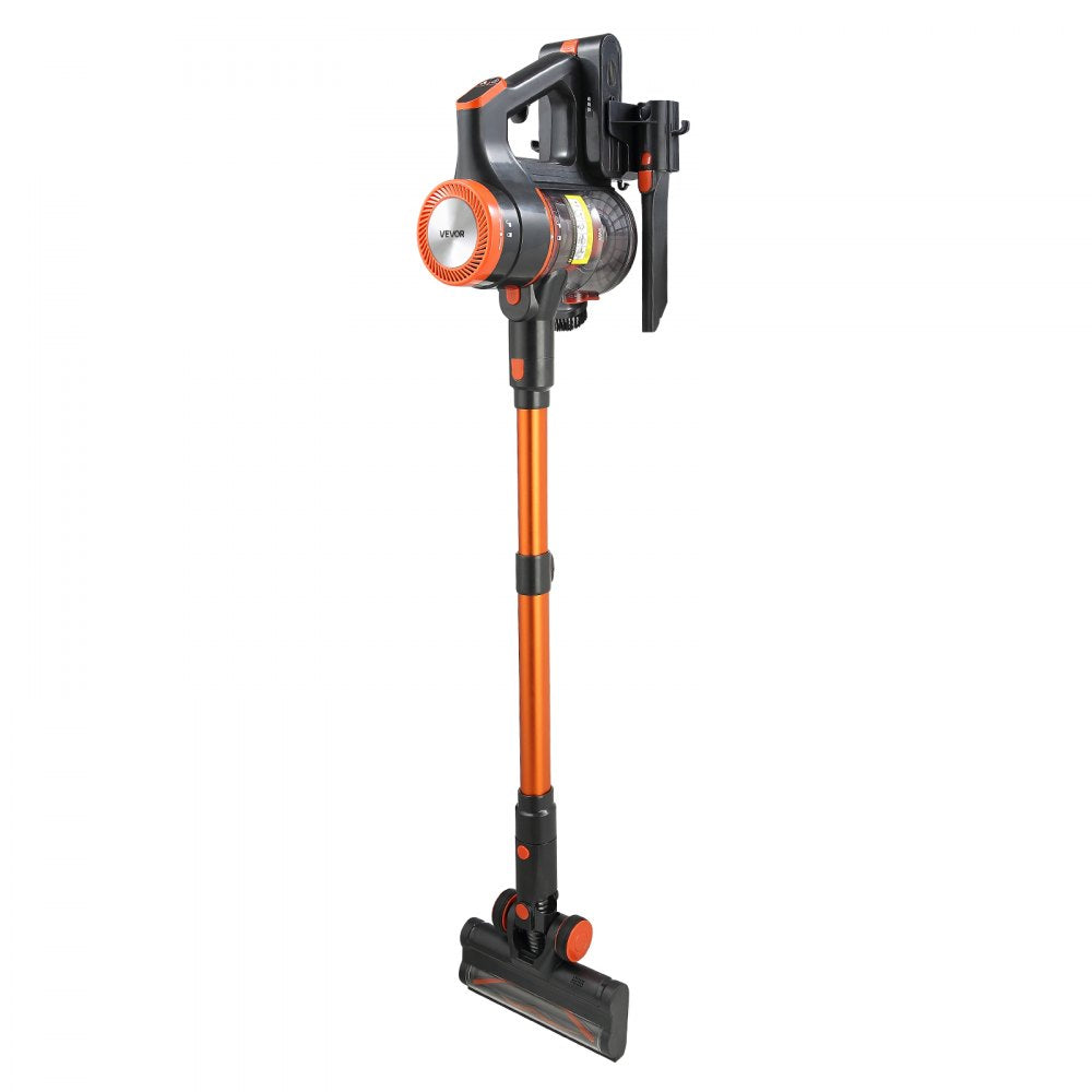 VEVOR Cordless Vacuum Cleaner, 40KPA Max Suction, Rechargeable Anti-Tangle Stick Vacuum with LED Display Screen, Lightweight Handheld Vac with 47mins Runtime for Home, Carpet, Pet Hair, Hard Floor